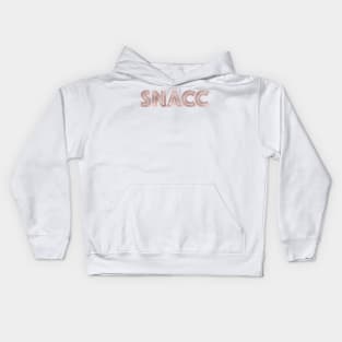 SNACC - rose gold quote Kids Hoodie